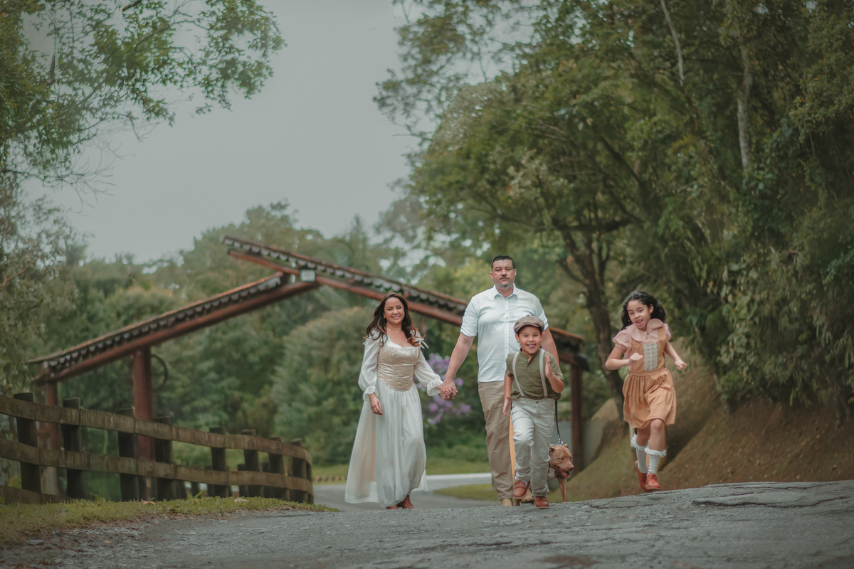 ensaio fotográfico em São bernardo do campo com estilo Cottagece. Fotografia artística de família estilo vintage.
