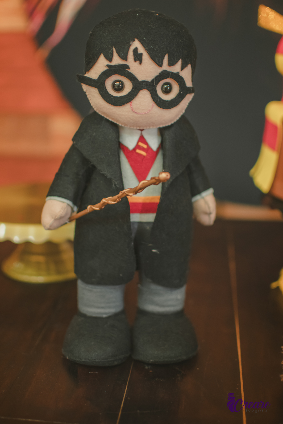 Fotografia de aniversário infantil, festa de 8 anos com tema Harry Potter. Festa infantil no Buffet Espaço Villas Kidas em São Bernardo do Campo. Fotógrafo.