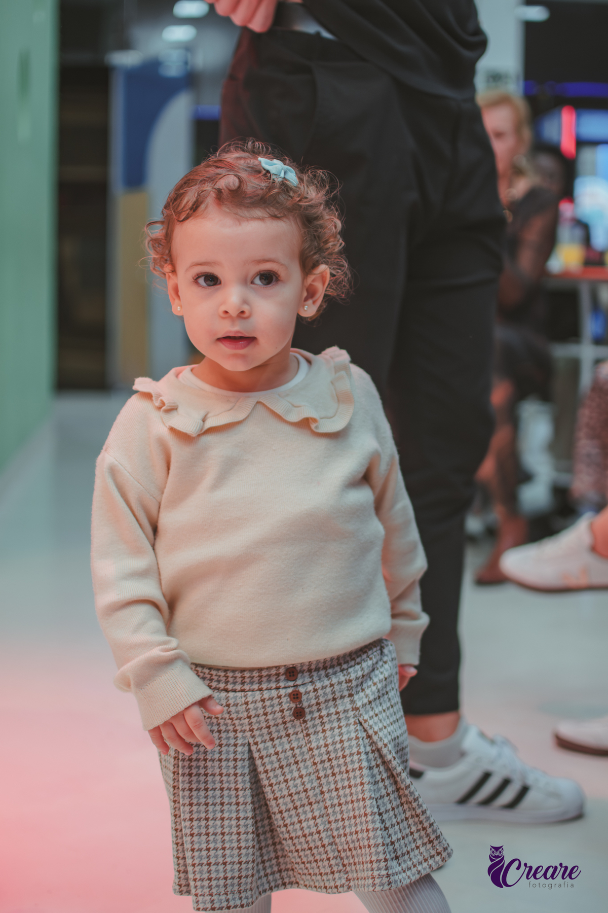 Uma criança durante seu aniversário de 2 anos no Buffet Happy House em santo André.