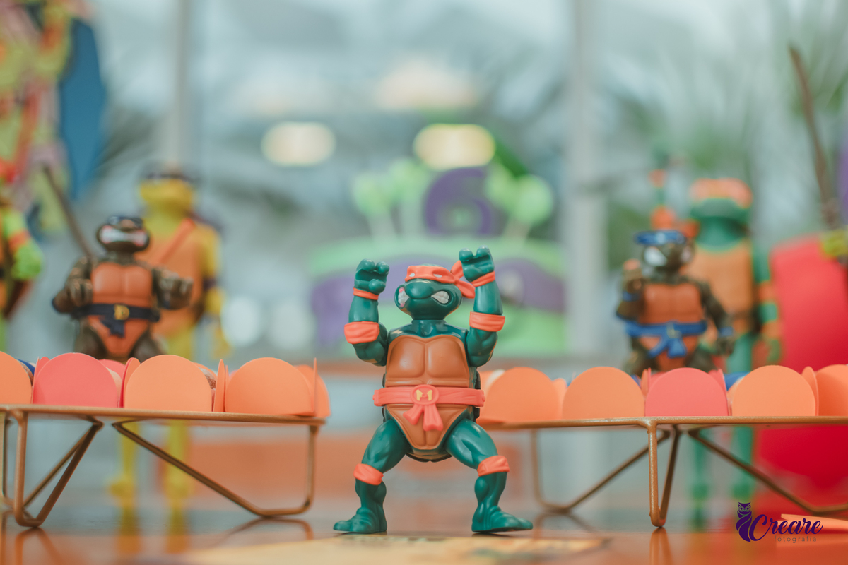 decoração de aniversário tema tartaruja ninjas.
