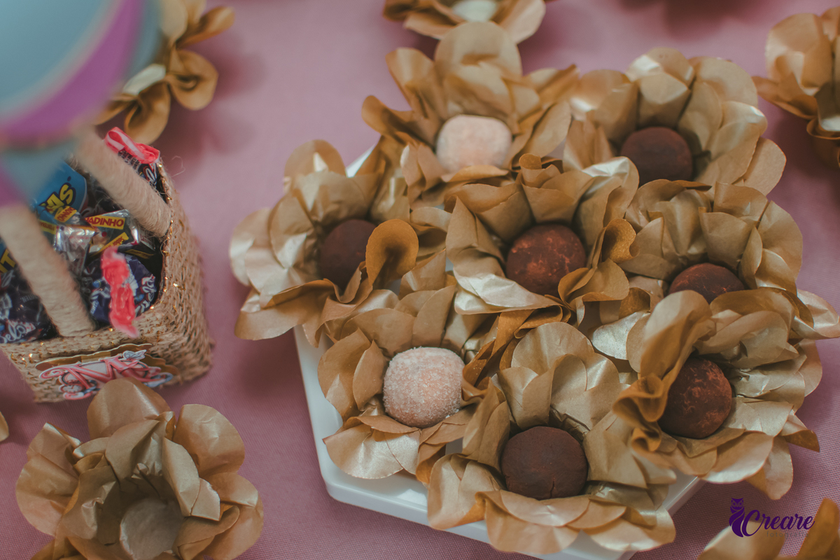 Docinhos de festa de aniversário de 1 ano.