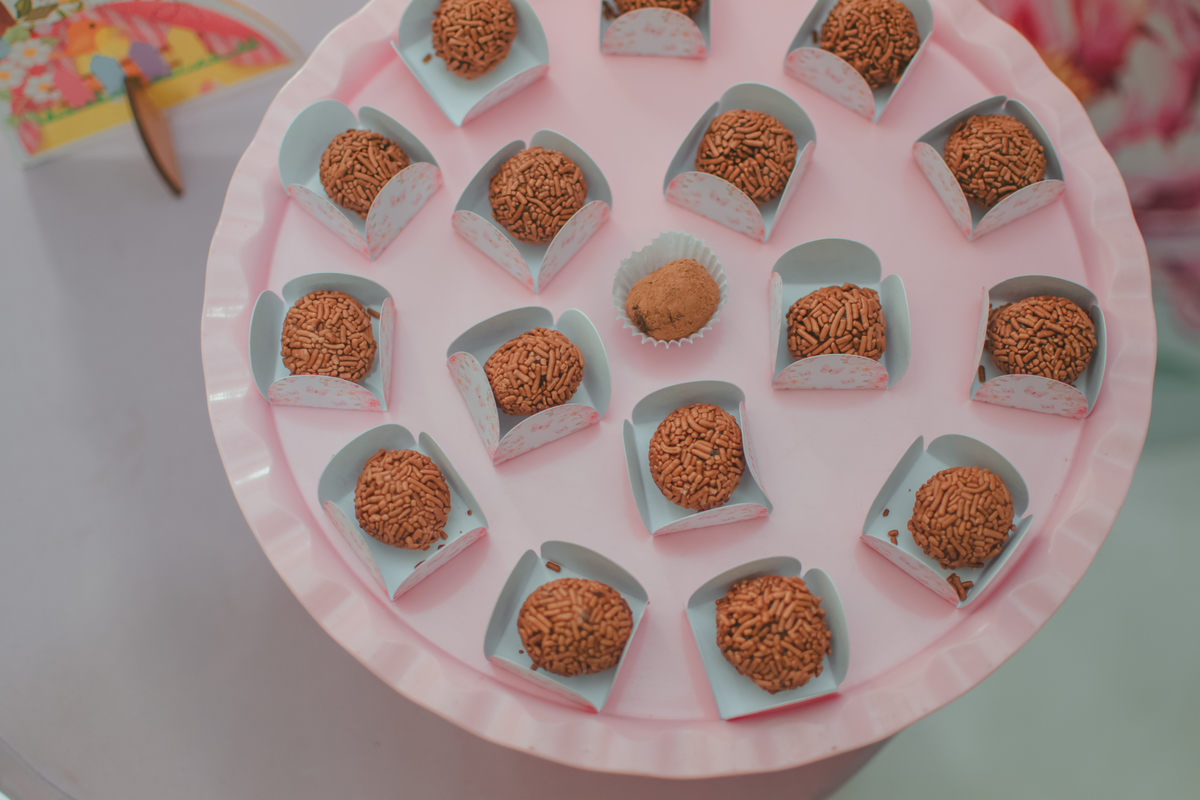 Brigadeiro de festa de aniversário de 1 ano
