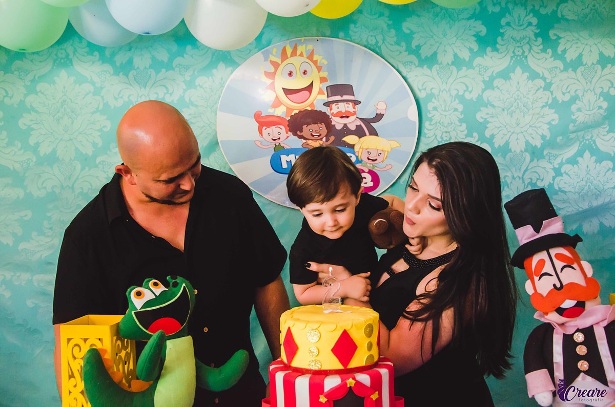 fotografia de aniversário infantil, família reunida e crianças se divertindo, em Santo André, abc Paulista. 