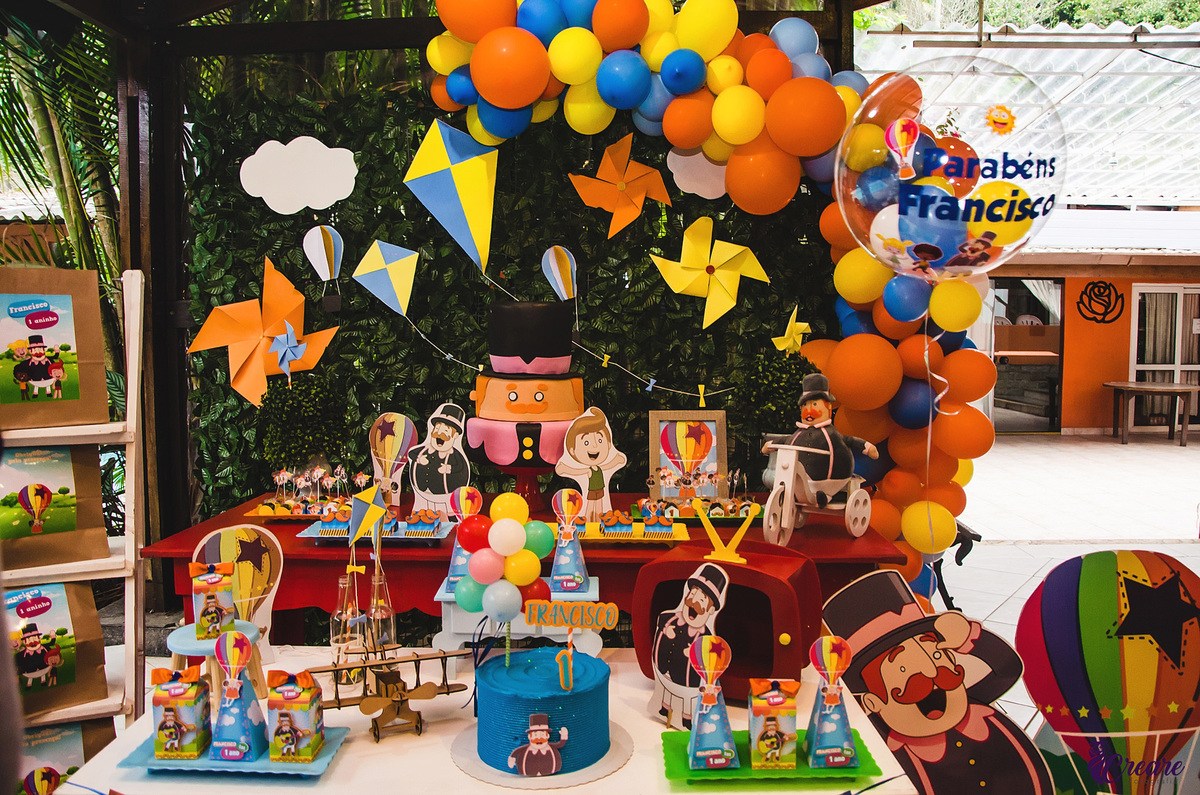 Aniversário infantil, tema mundo bita, aniversario de um ano, evento infantil em chácara. 