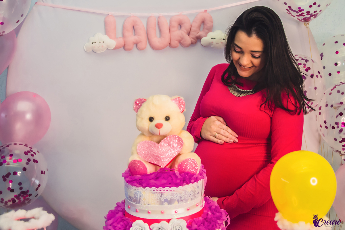 Fotografia de chá de bebê, decoração, chá de bebê de menina. Evento em São Bernardo do Campo.