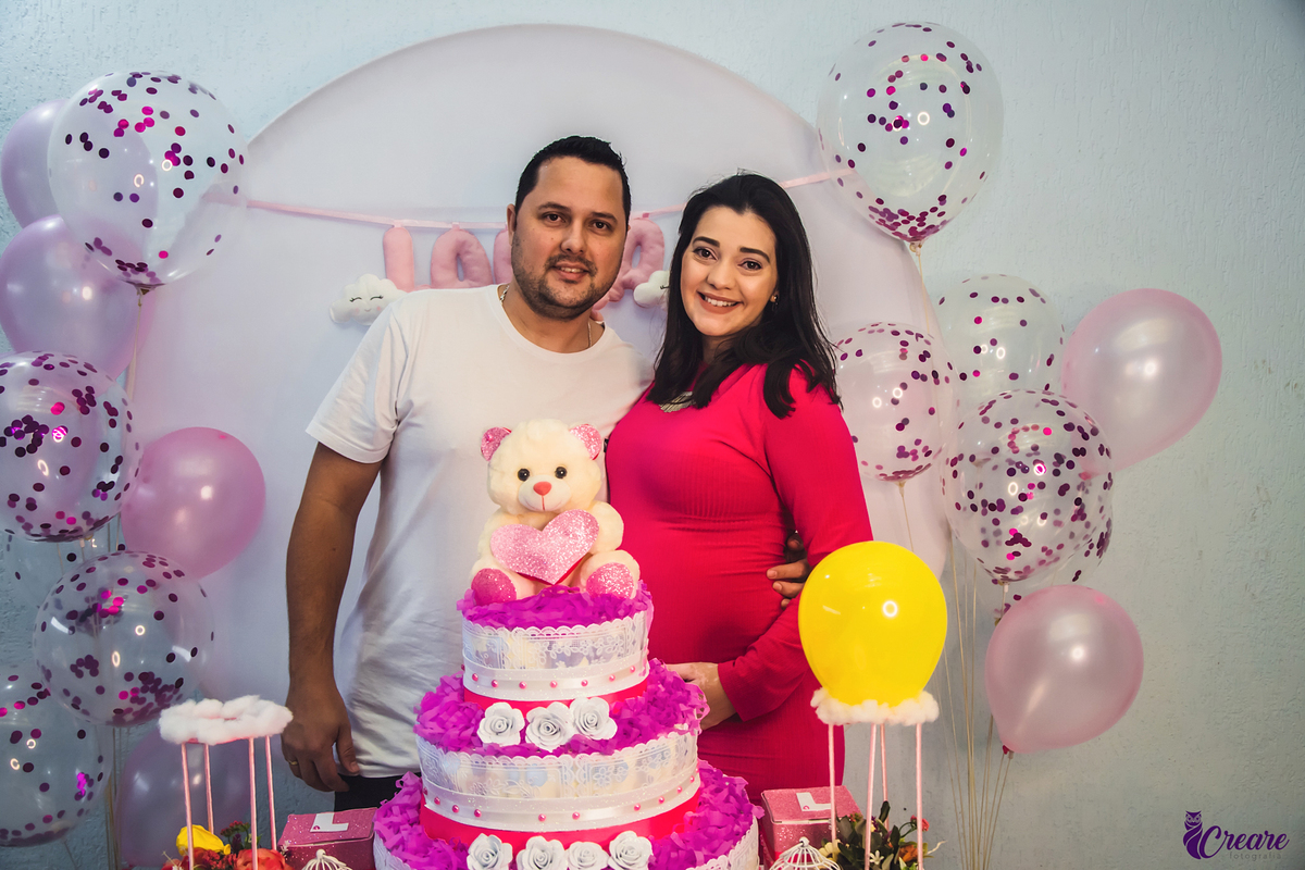 Fotografia de chá de bebê, decoração, chá de bebê de menina. Evento em São Bernardo do Campo.