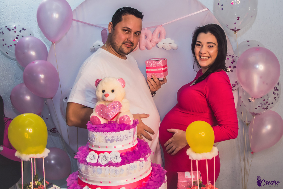 Fotografia de chá de bebê, decoração, chá de bebê de menina. Evento em São Bernardo do Campo.