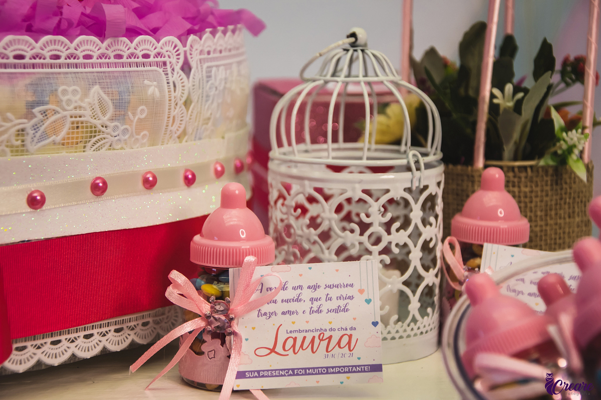 Fotografia de chá de bebê, decoração, chá de bebê de menina. Evento em São Bernardo do Campo.