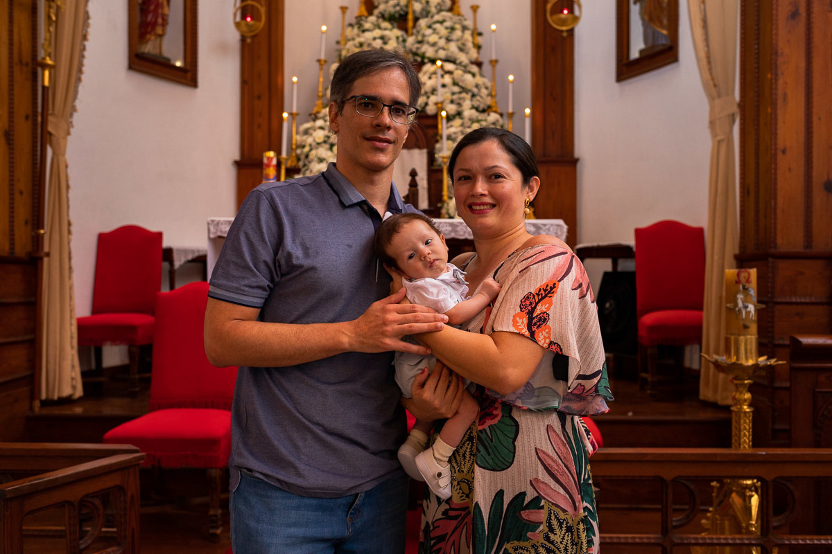Batizado na Paróquia Nossa Senhora da Luz, no Alto da Boa Vista, Rio de Janeiro