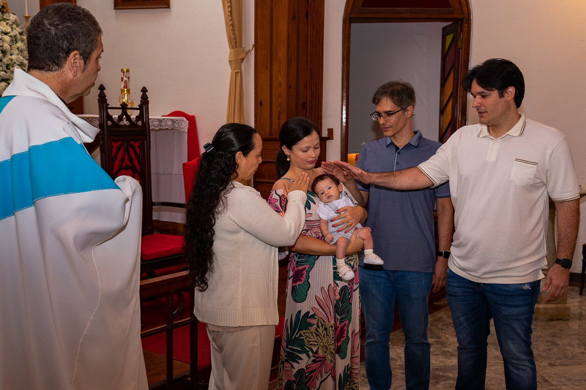 Batizado na Paróquia Nossa Senhora da Luz, no Alto da Boa Vista, Rio de Janeiro