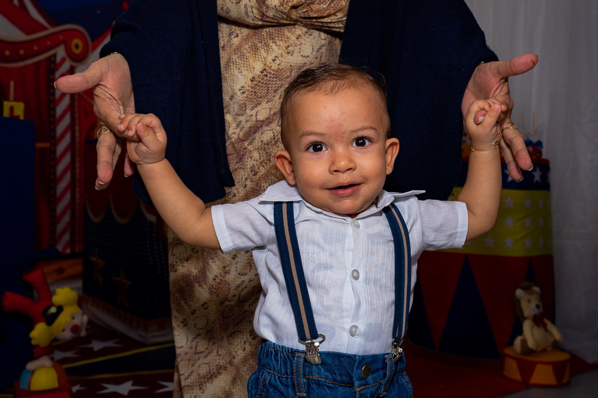 Fotografia de Aniversário Infantil, tema circo, Casa de Festa Sussuca