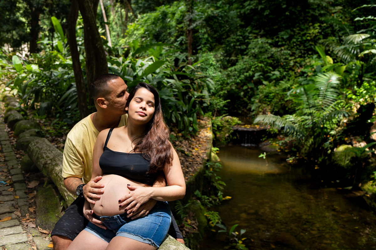 Ensaio externo de gestante/família, Parque Lage, Rio de Janeiro