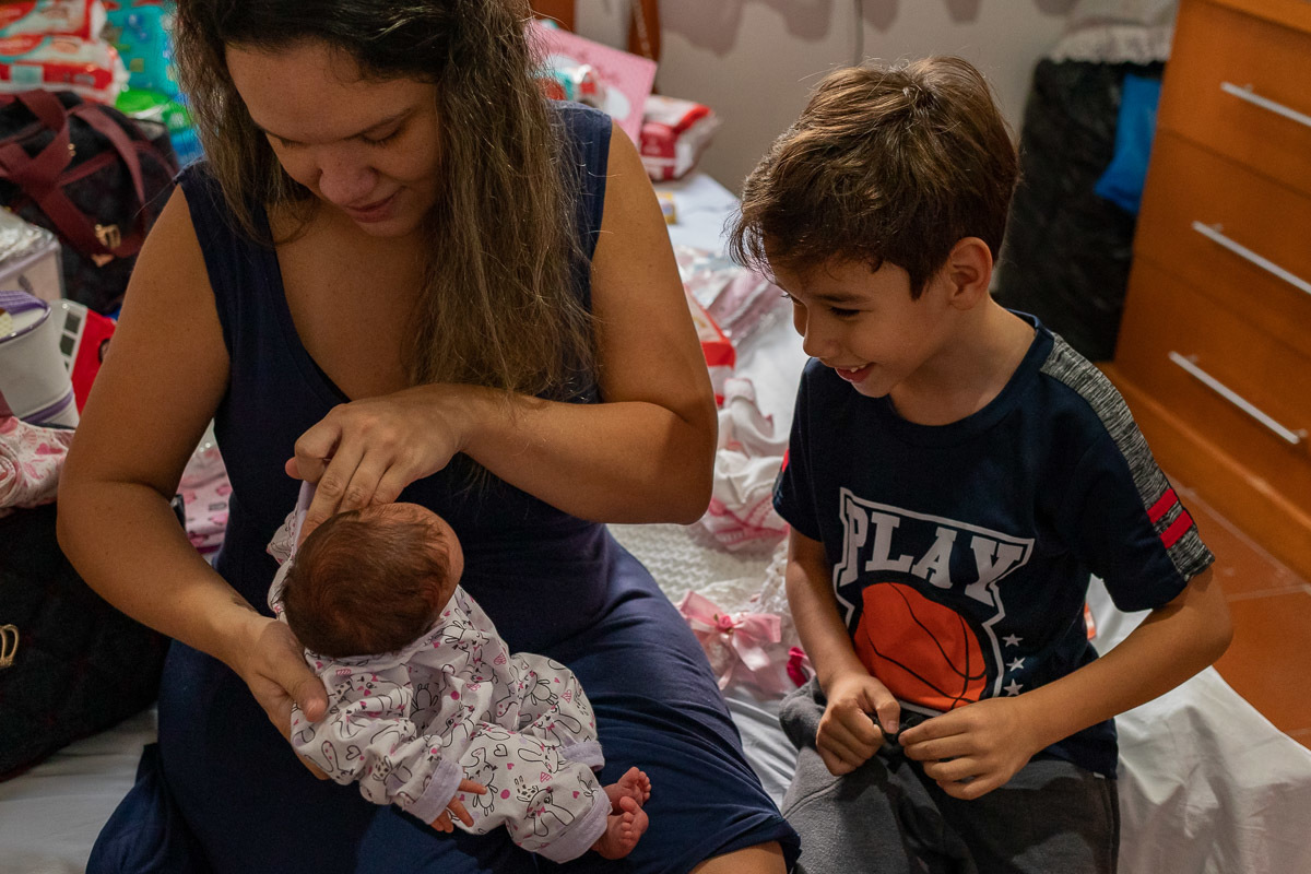 Fotografia Documental de Família, Ensaio Documental de Família, Ensaio de Família em casa no Rio de Janeiro