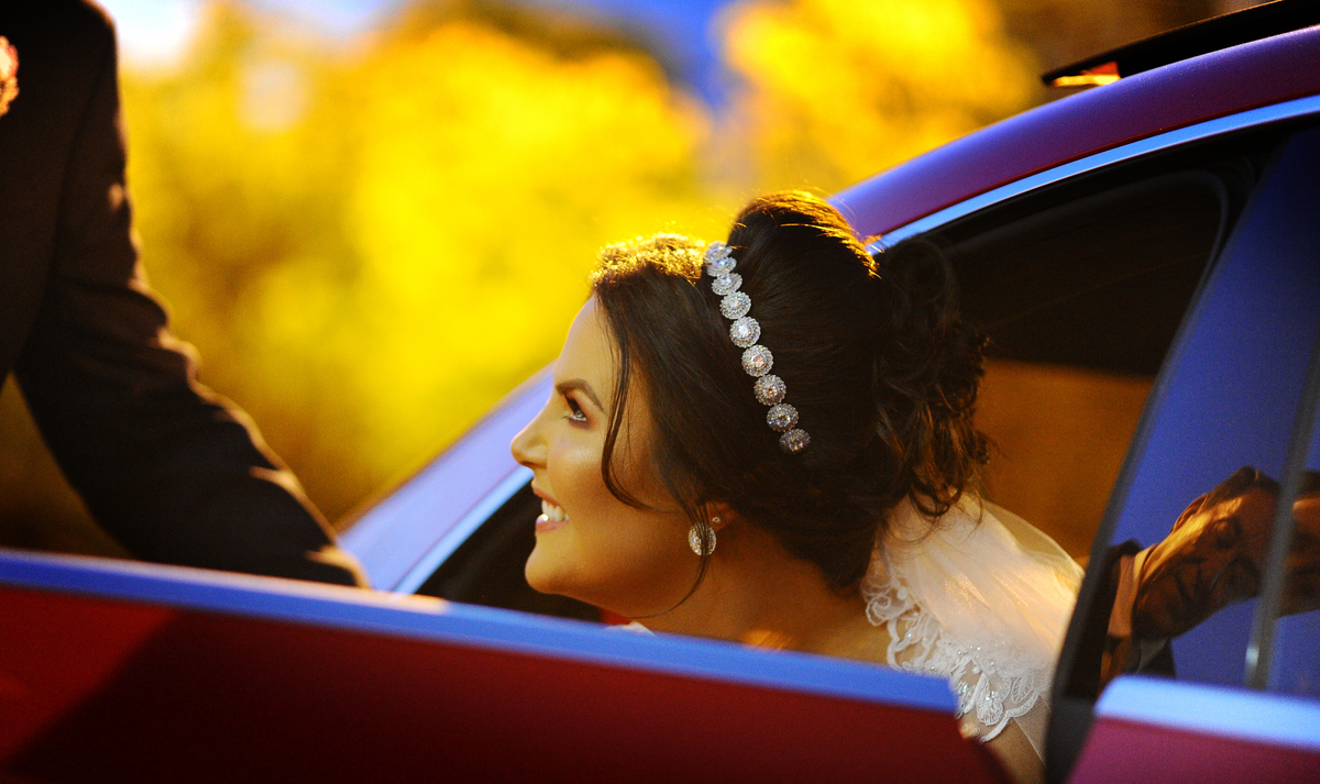 Vania chegando na Cerimonia