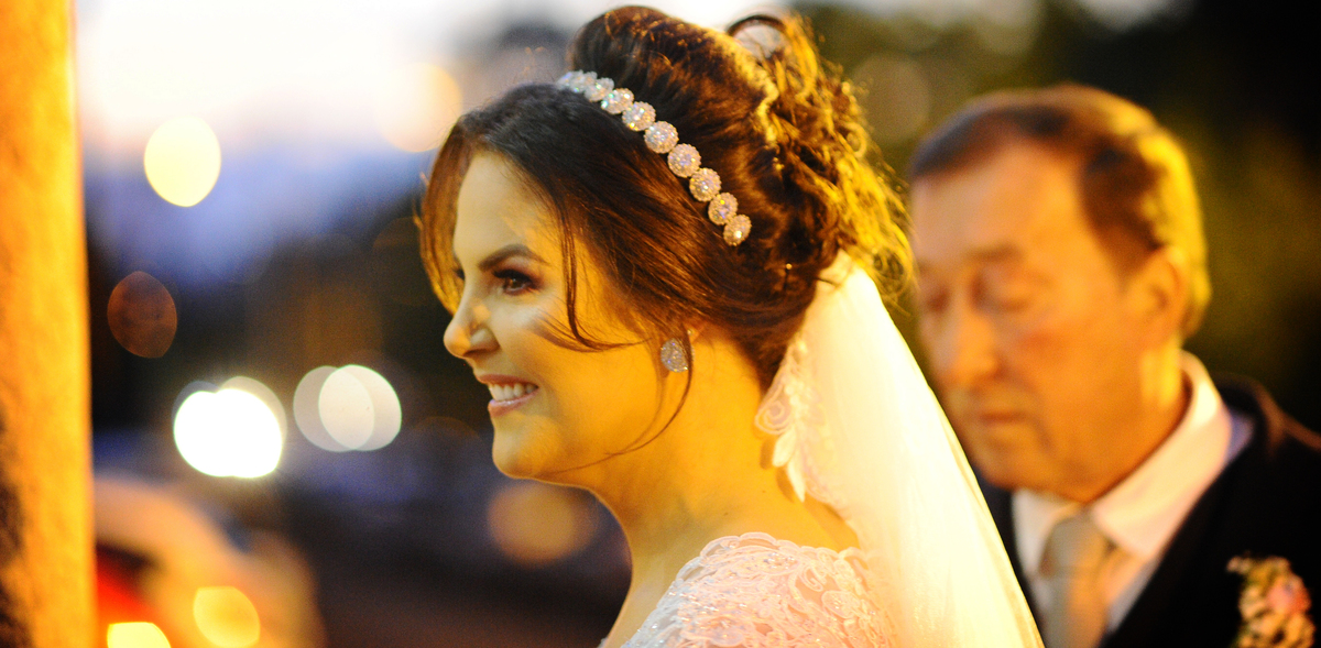 Vania chegando na Cerimonia