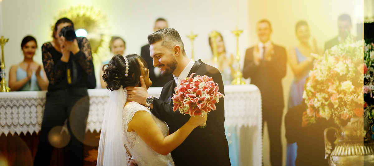 O Beijo do casamento