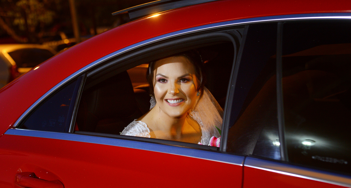 Vania chegando na Cerimonia