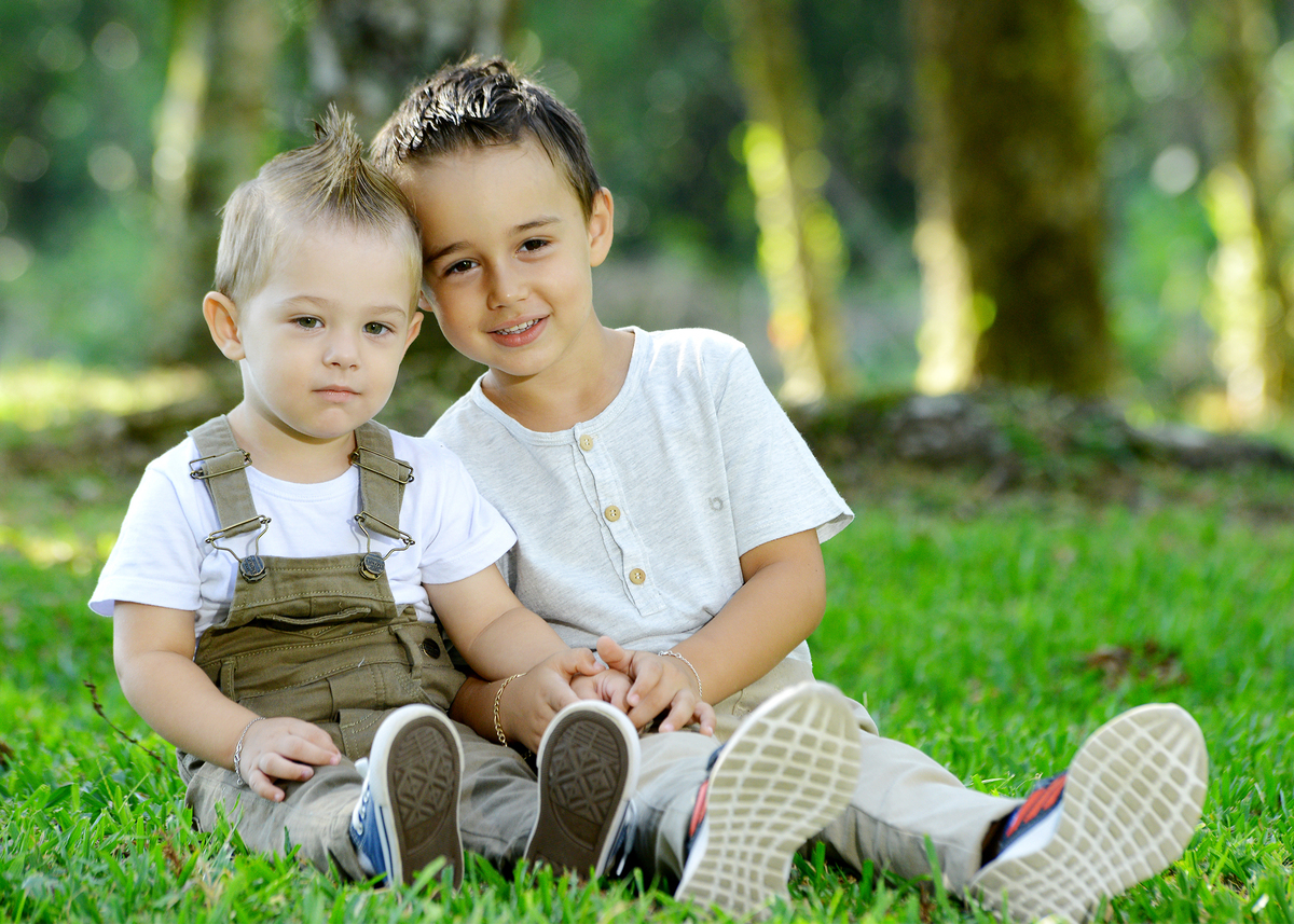 as fotos ao ar livre da Familia da Suelen ficaram lindas