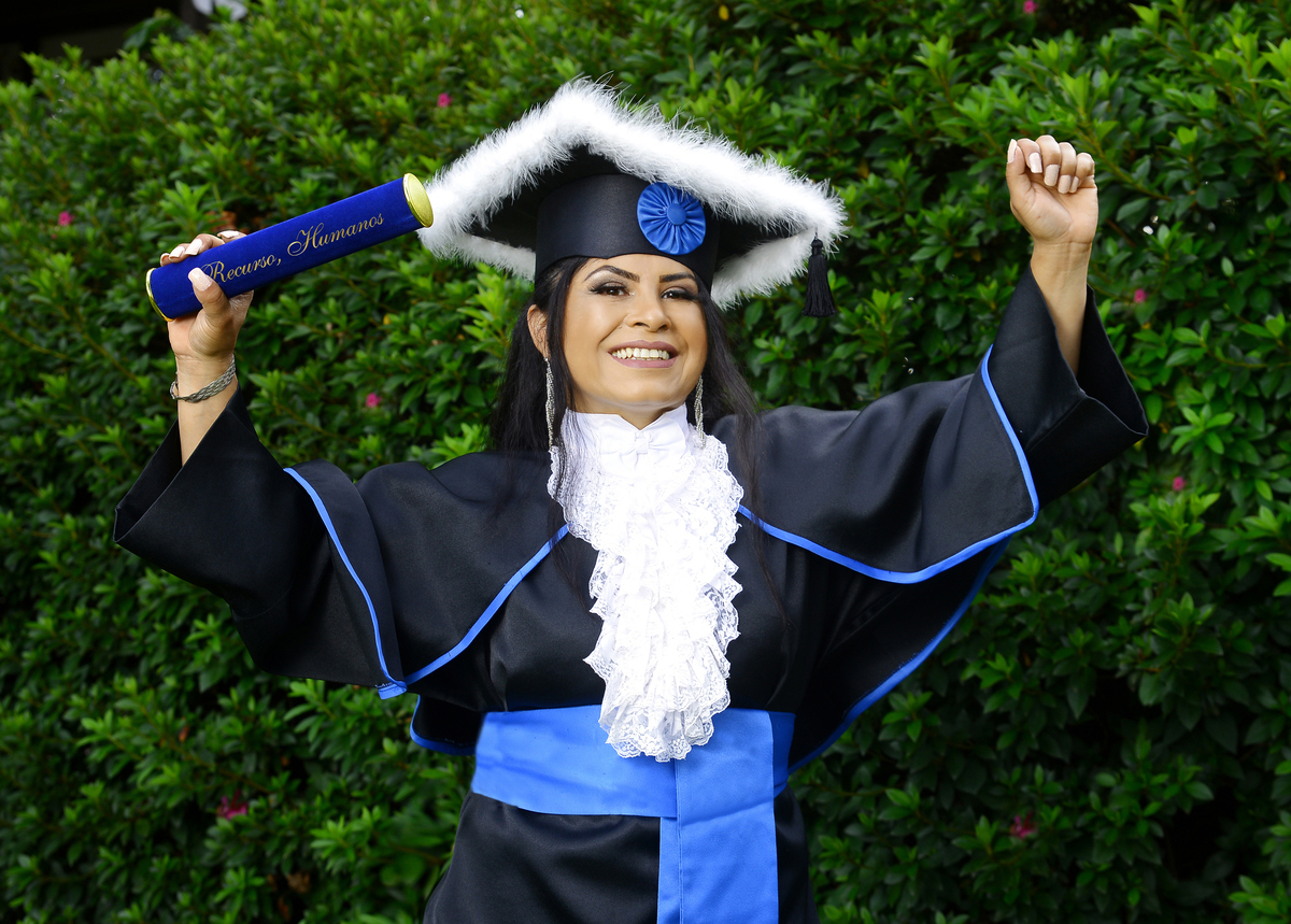 Fotos ao ar livre ficam lindas. 