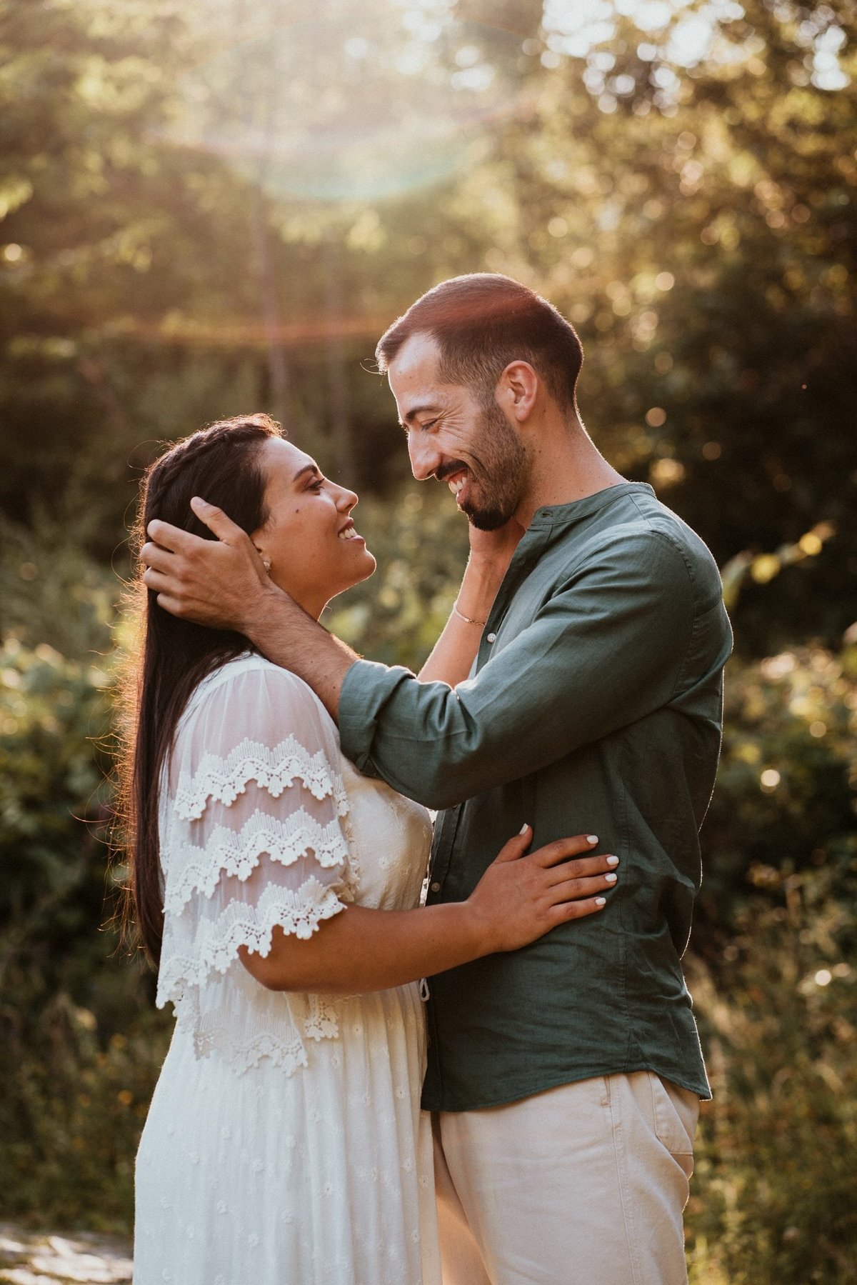 Sessão de Solteiros com a Eliana e o Joel realizada em vale de cambra, numa zona rural de Trebilhadouro.