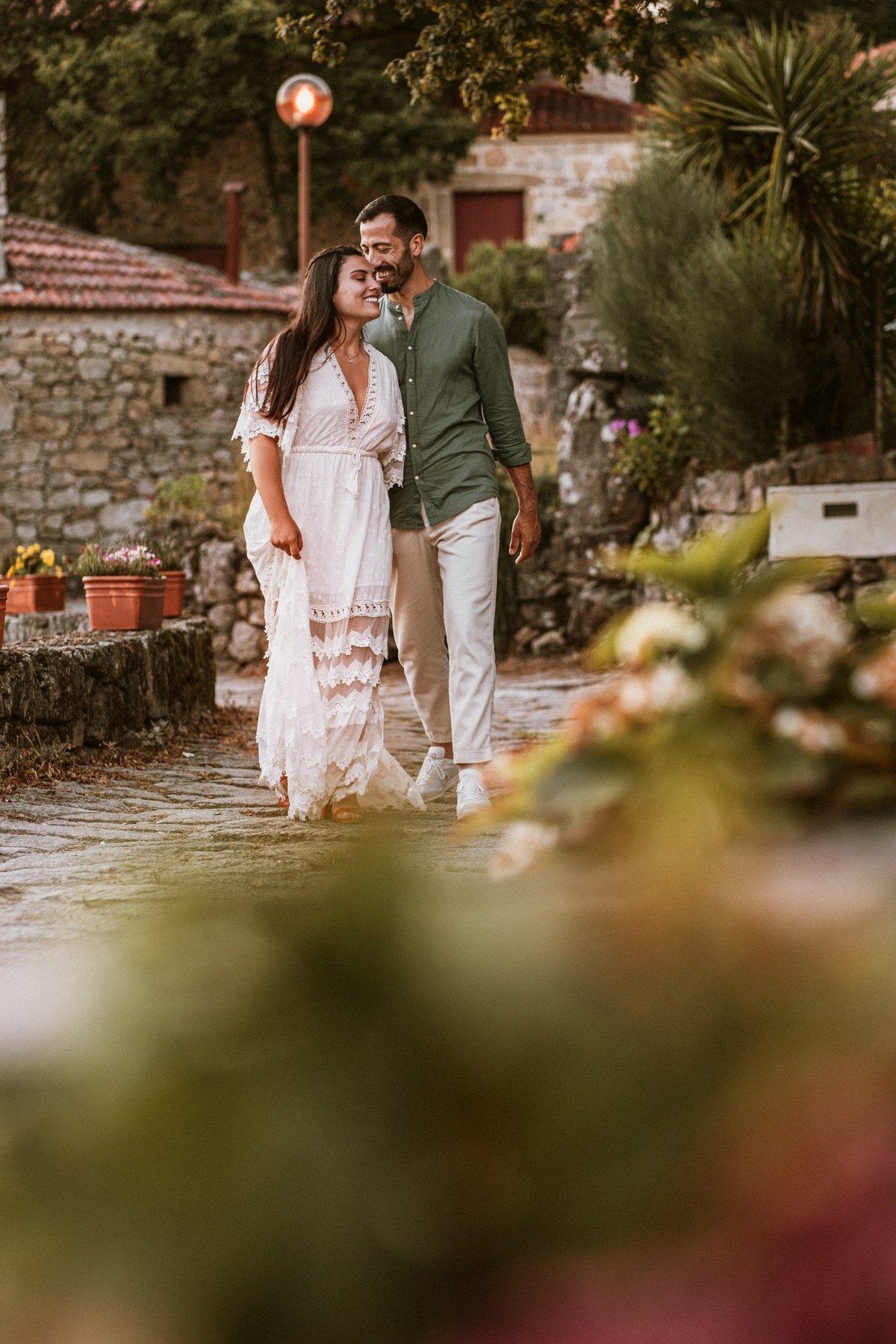 Sessão de Solteiros com a Eliana e o Joel realizada em vale de cambra, numa zona rural de Trebilhadouro.