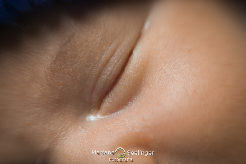 Detalhe do olho do bebê em Niteroi RJ