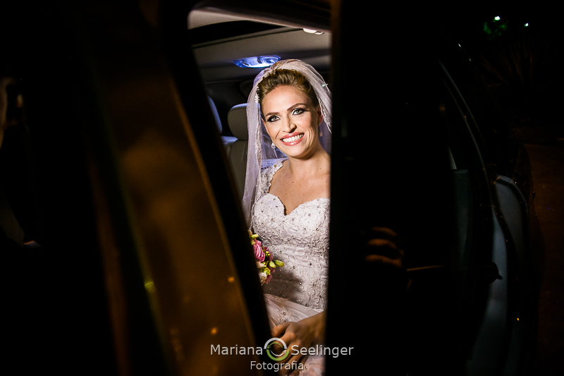 a chegada da noiva em seu casamento