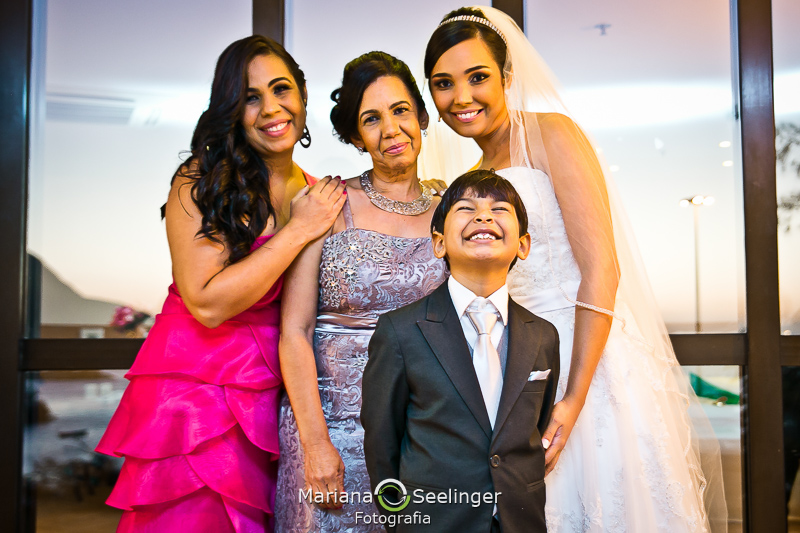 família reunida para o casório