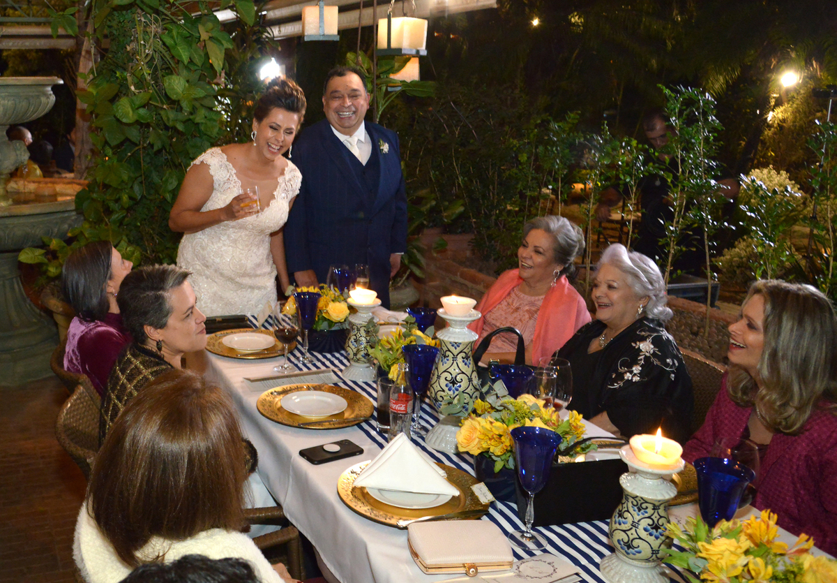 Recepção de casamento no Villa Tevere Restaurante