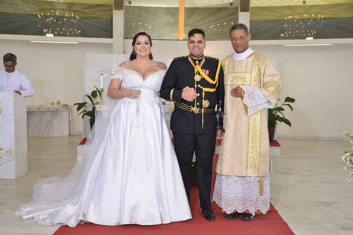 Casamento militar no oratório do soldado