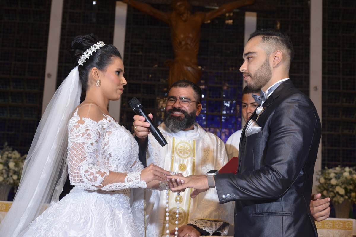Celebração de casamento na Dom Bosco