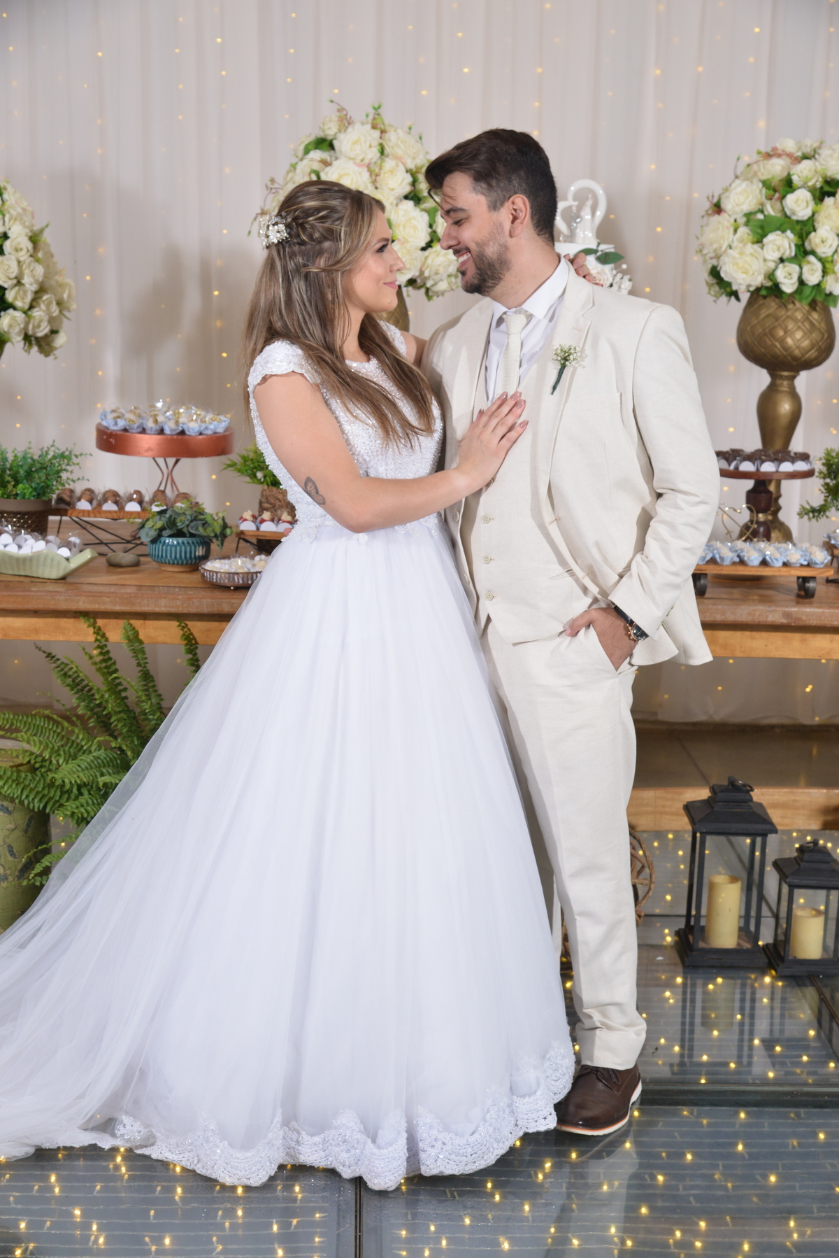 Pose para fotos de Casamento