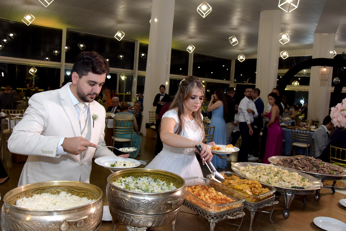 Buffet  para festa de casamento no cerrado Palace