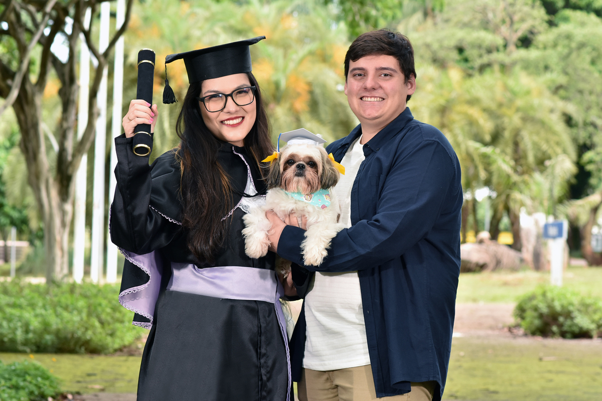 Ensaio de formatura com pet