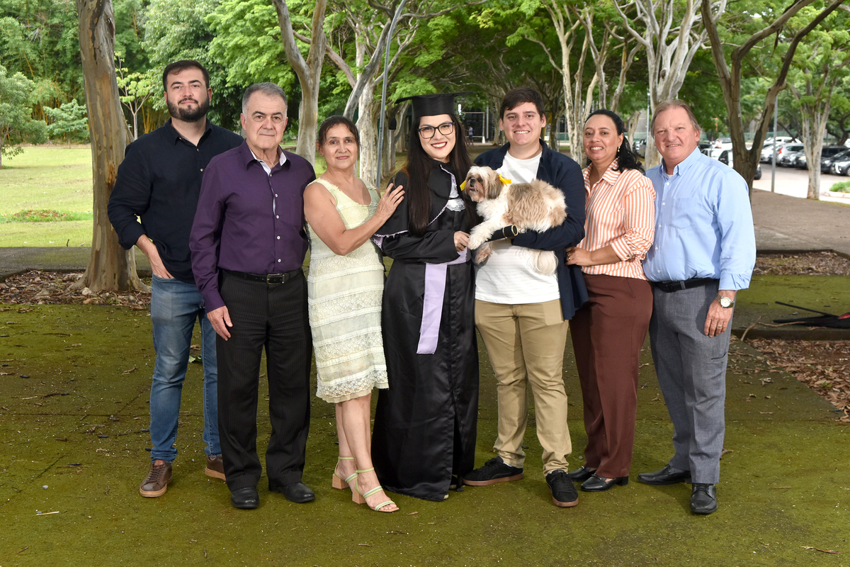 ensaio fotográfico de formatura com família