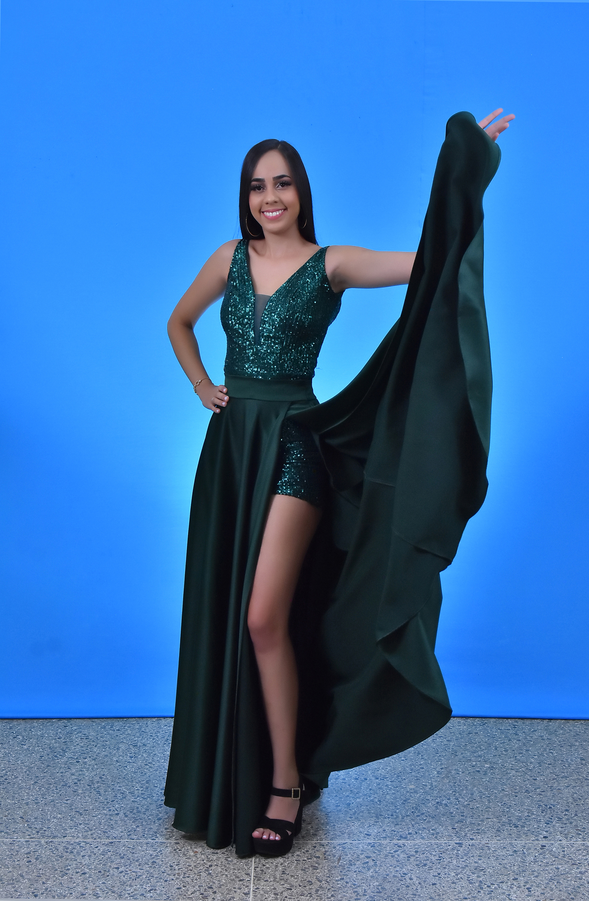 Estúdio fotográfico em baile de formatura