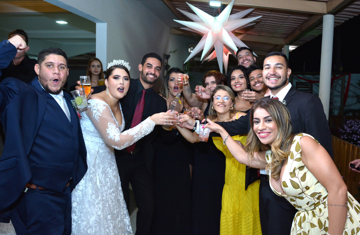 Festa de Casamento no Espaço Jardins  Aguas Linda GO