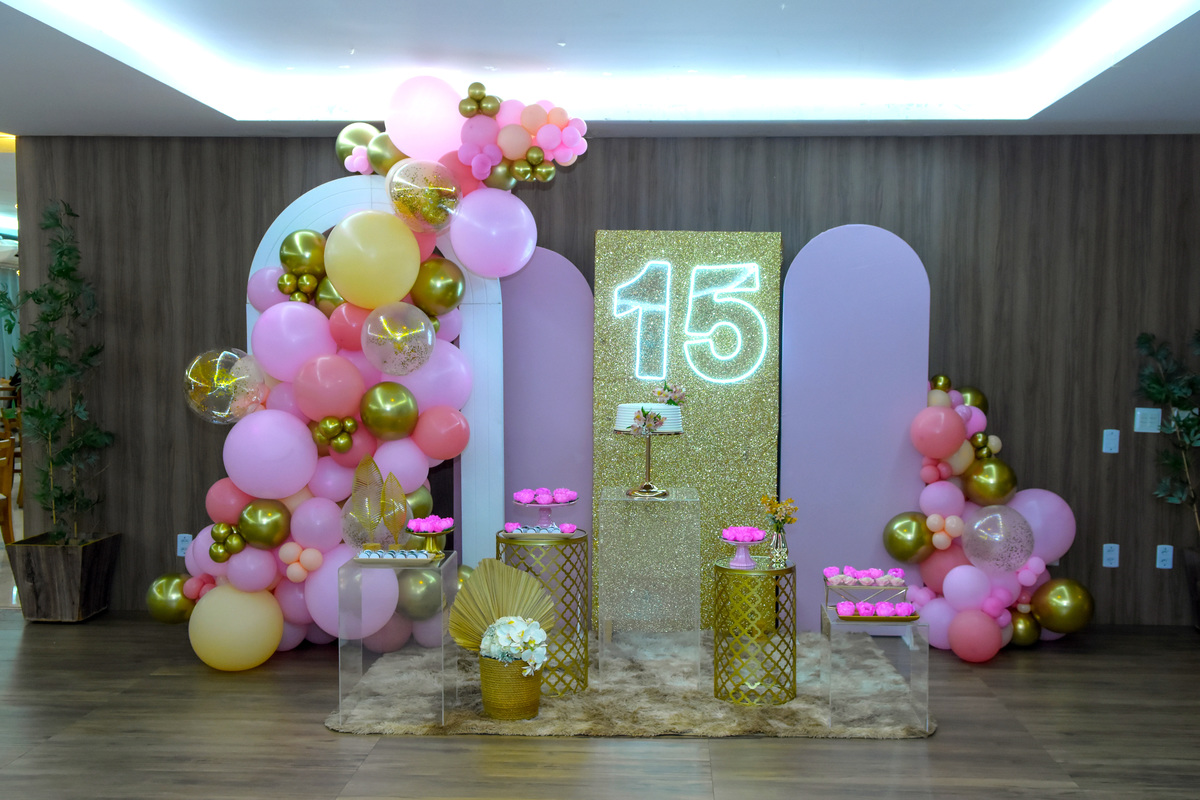Decoração de 15 Anos simples