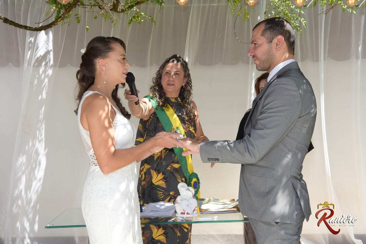 Casamento no espaço de festas Mirante Eventos