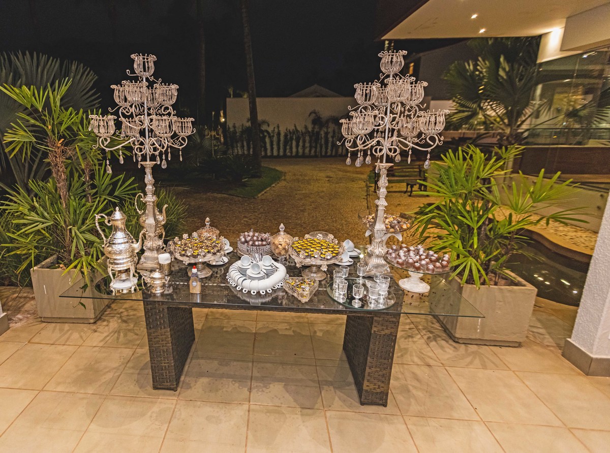 Decoração do salão de festas Varandas Park