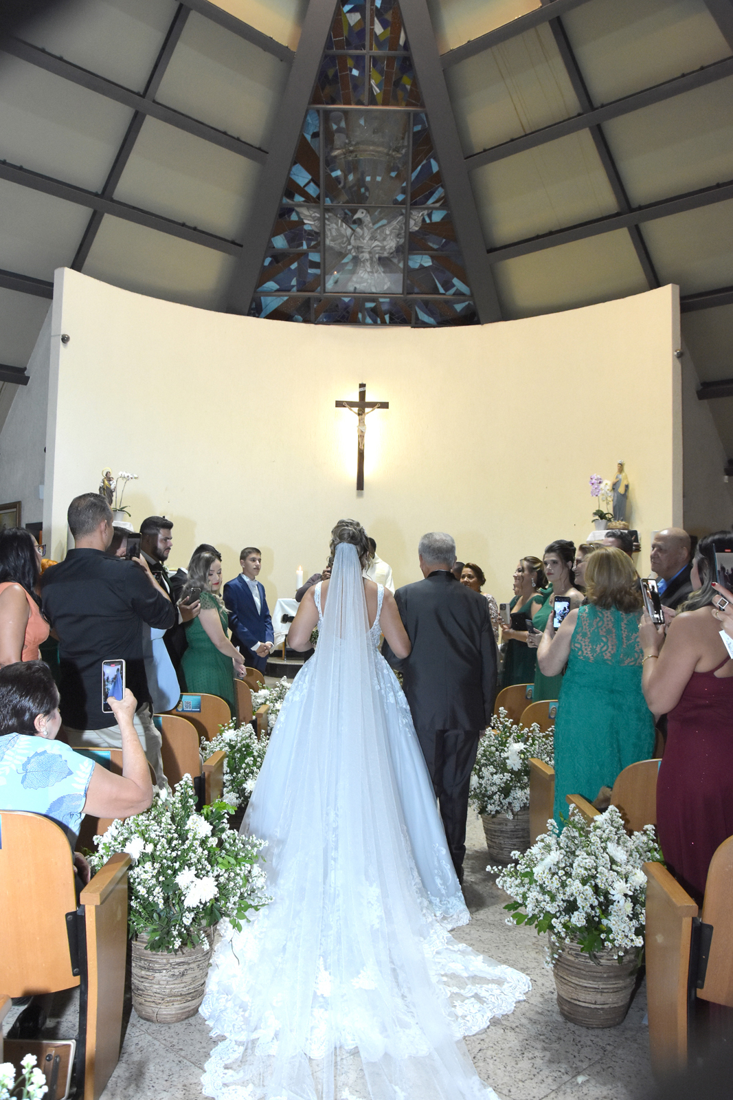 Casamento na Capela Rainha da Paz octogonal