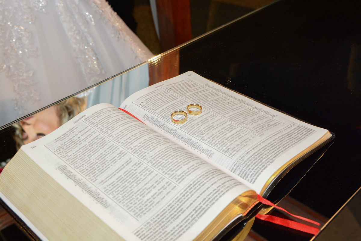 Fotografia de alianças