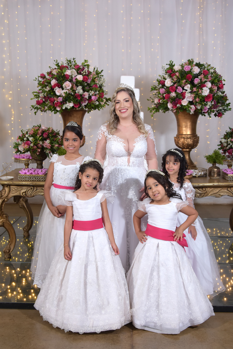 Fotos de noiva com as Damas