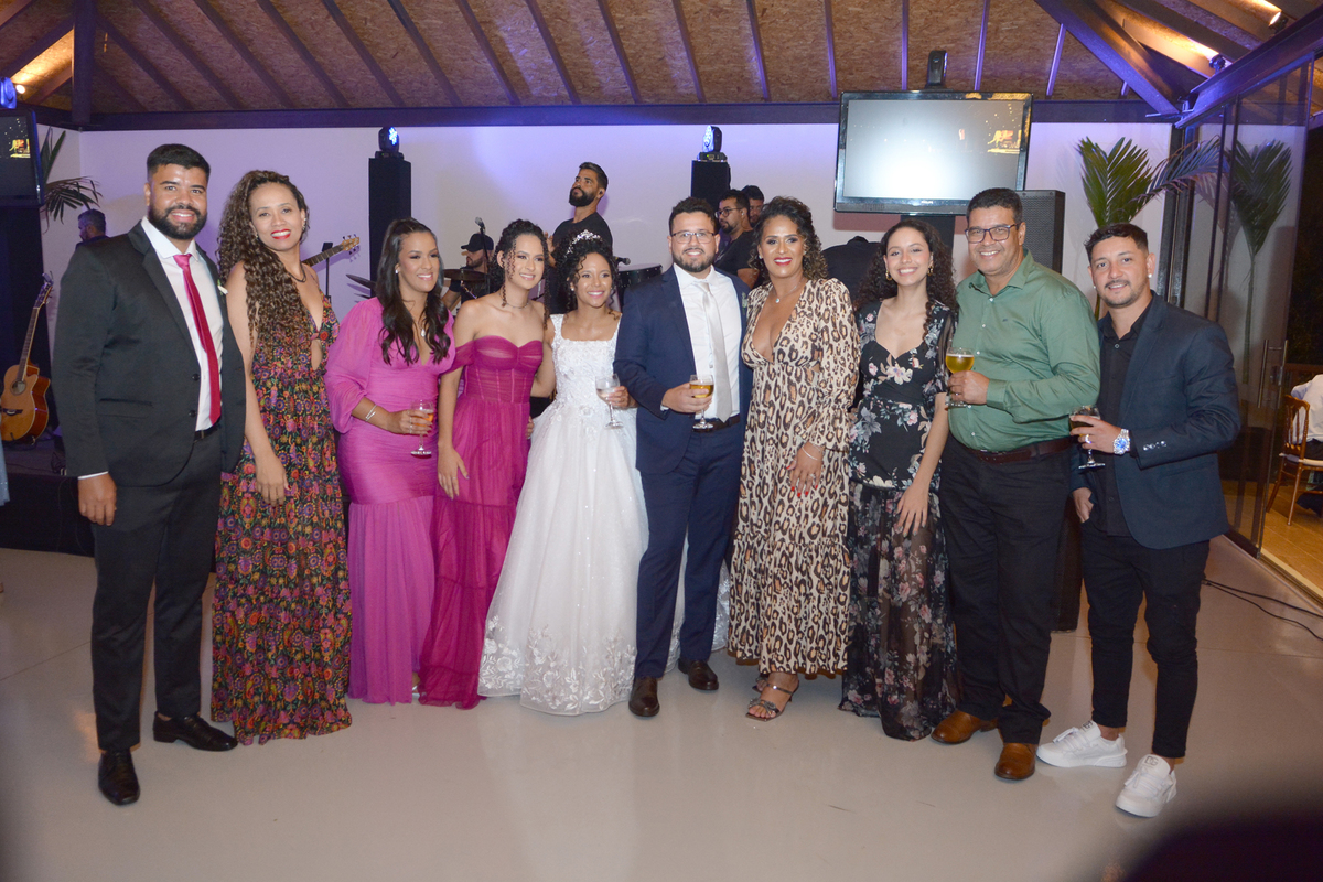 recepção de casamento no Villa Bé Eventos
