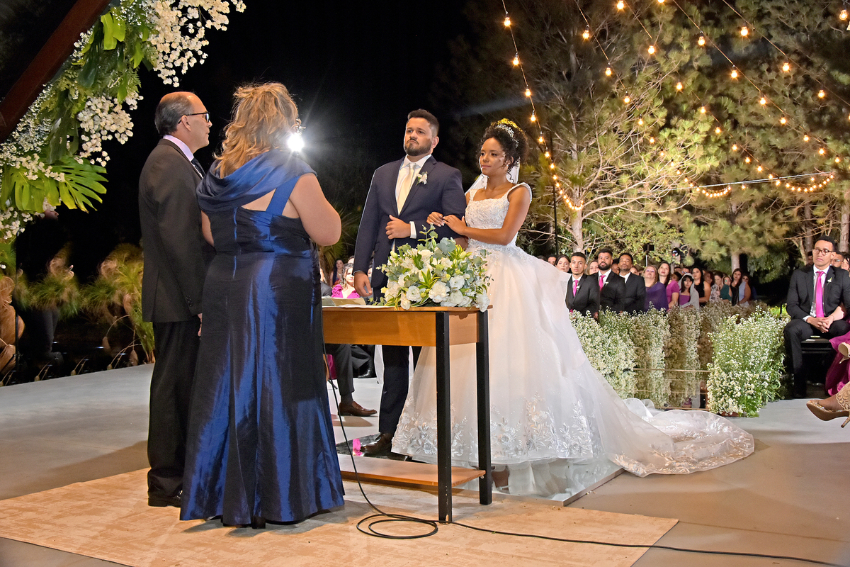 Cerimonia de Casamento no Salão de Festas Villa Bé Eventos