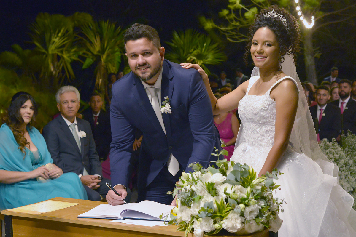 Casamento no salão de festas Villa Bé Eventos