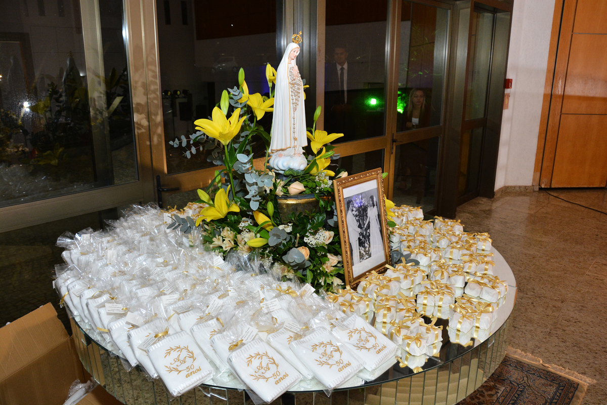 Lembrancinha de festa de bodas de ouro
