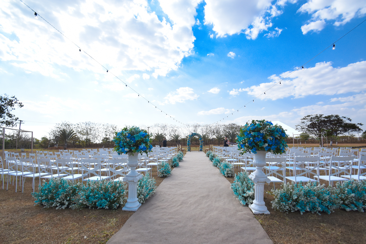 Decoração de casamento  no espaço dos ipês