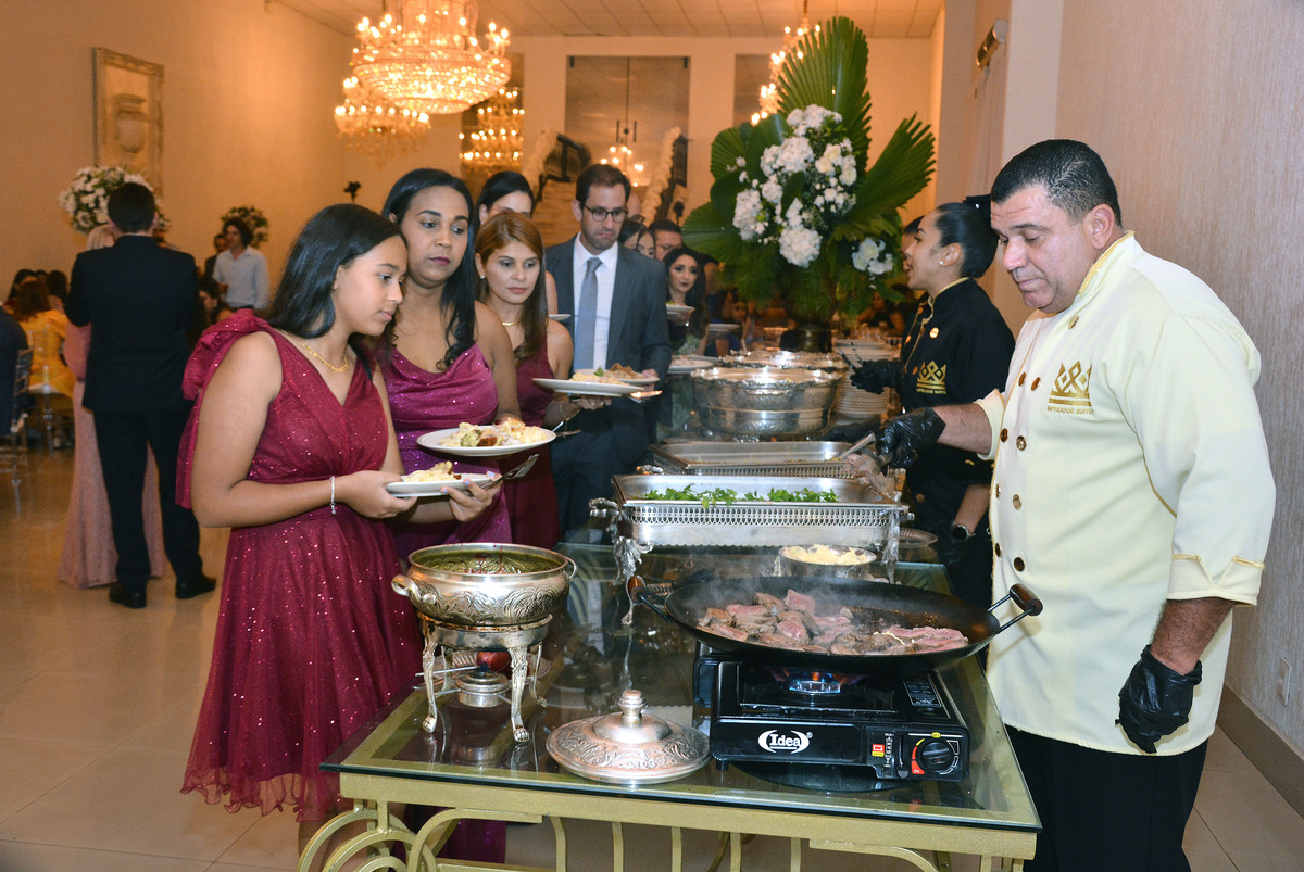 Buffet de casamento no Imperador Hall