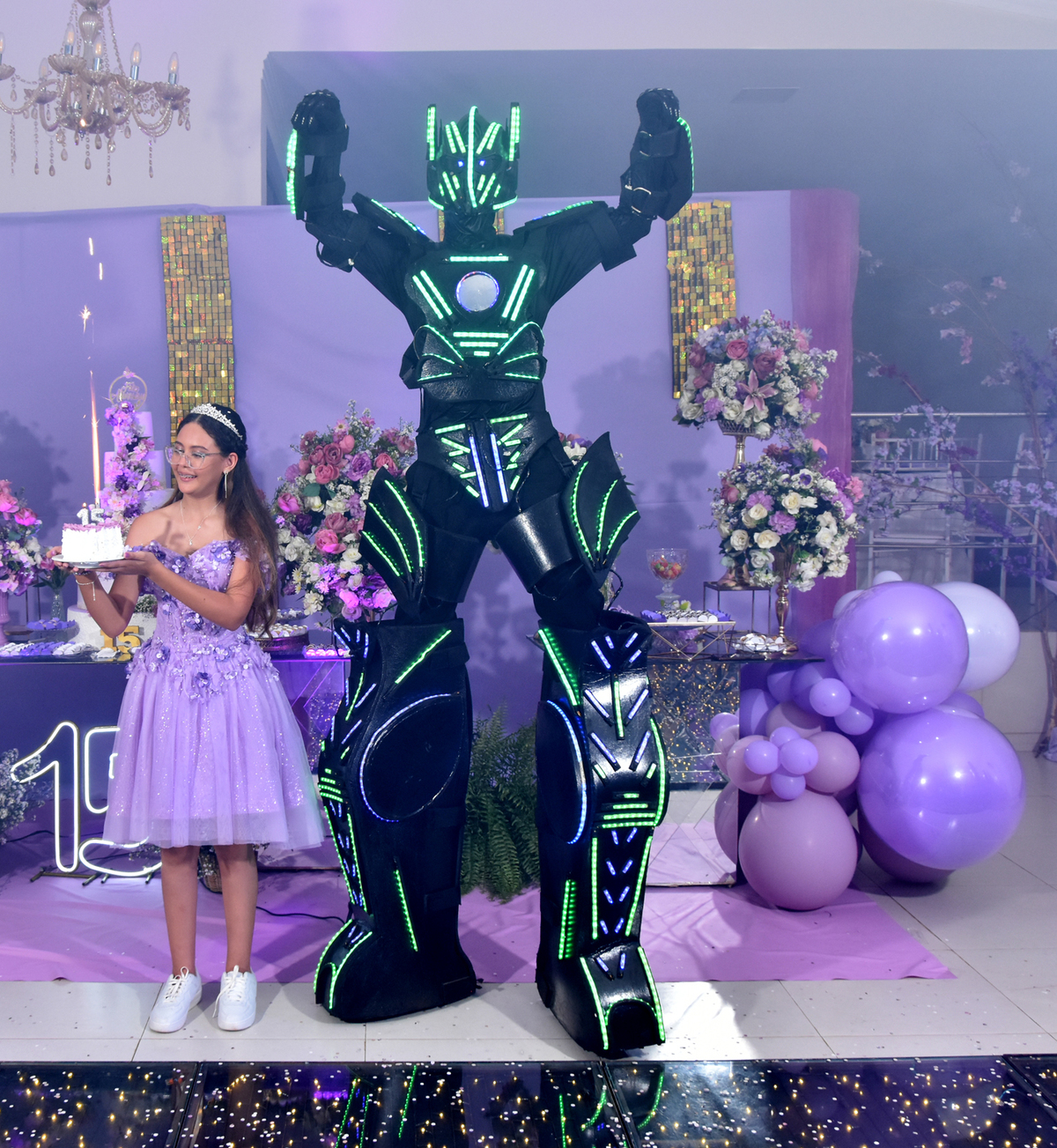 Animação de festas de 15 anos Robô